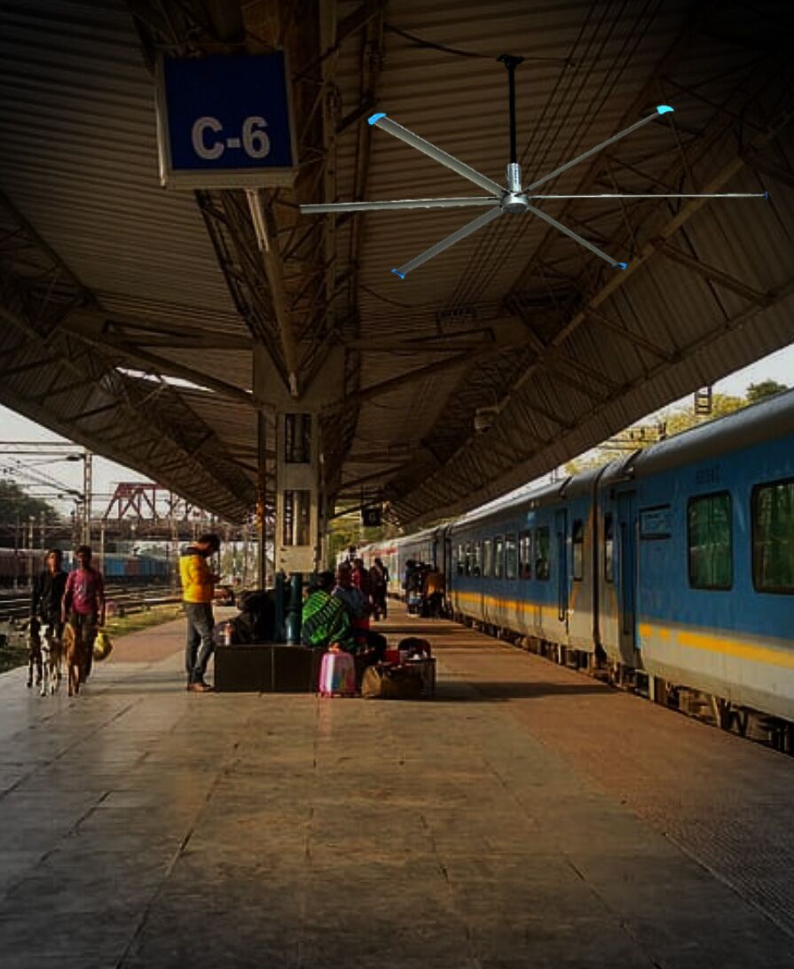 HVLS Fans for Railway & Bus Station