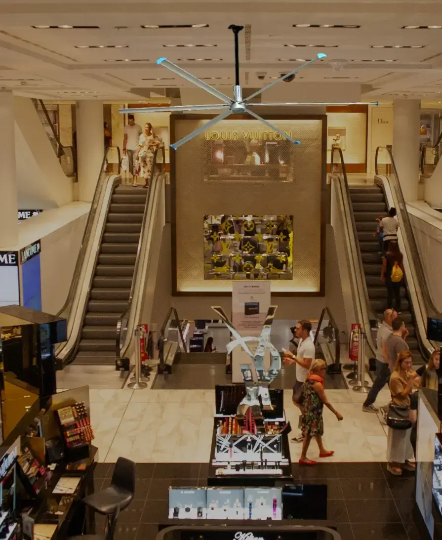 HVLS fans for Commercial Places