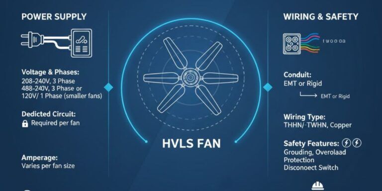Electrical Requirements for Installing HVLS Fans in Large Spaces